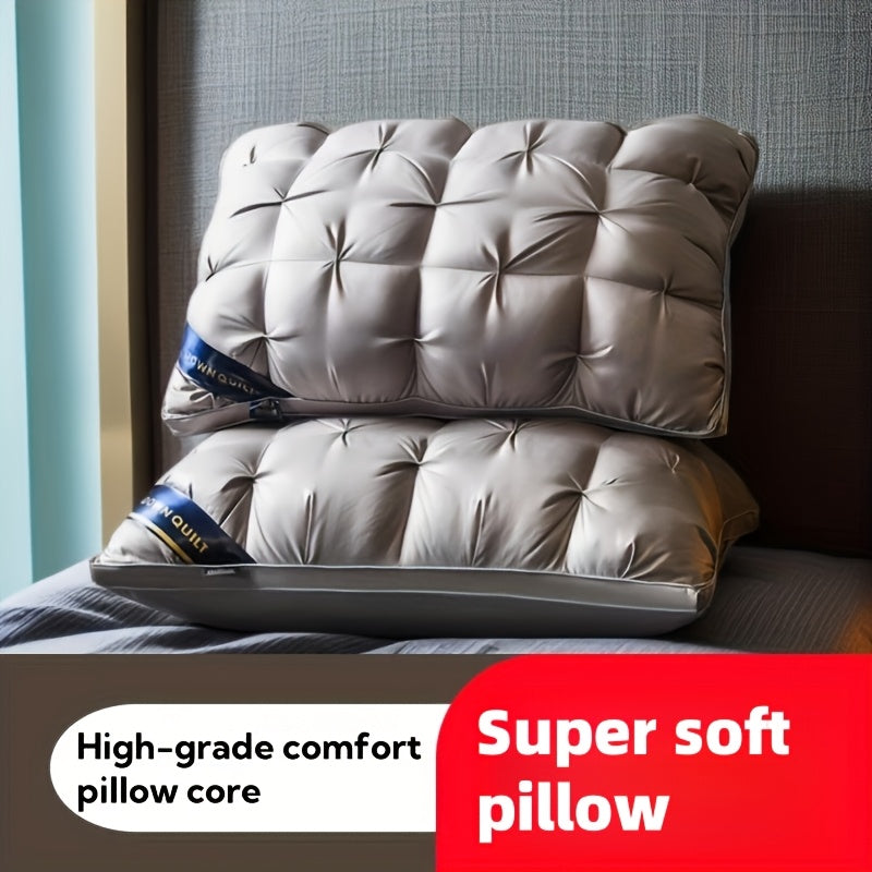 Almohada de hotel de lujo 48x74cm Apoyo cervical para sueño profundo Hipoalergénico de poliéster