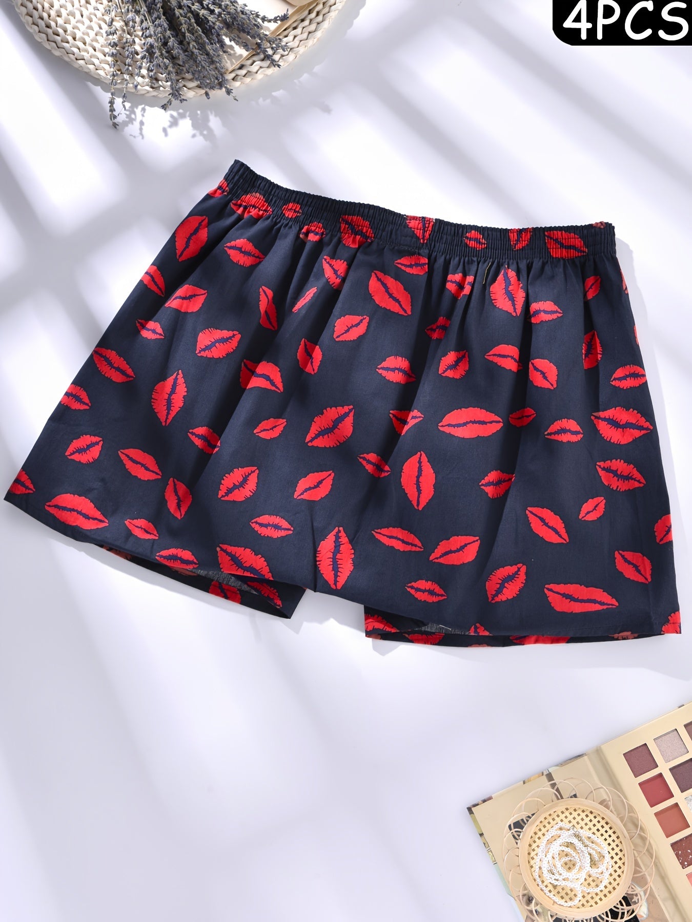 Men's Cotton Boxer Briefs 4 Pack Breathable Comfortable Casual Sports Lounge