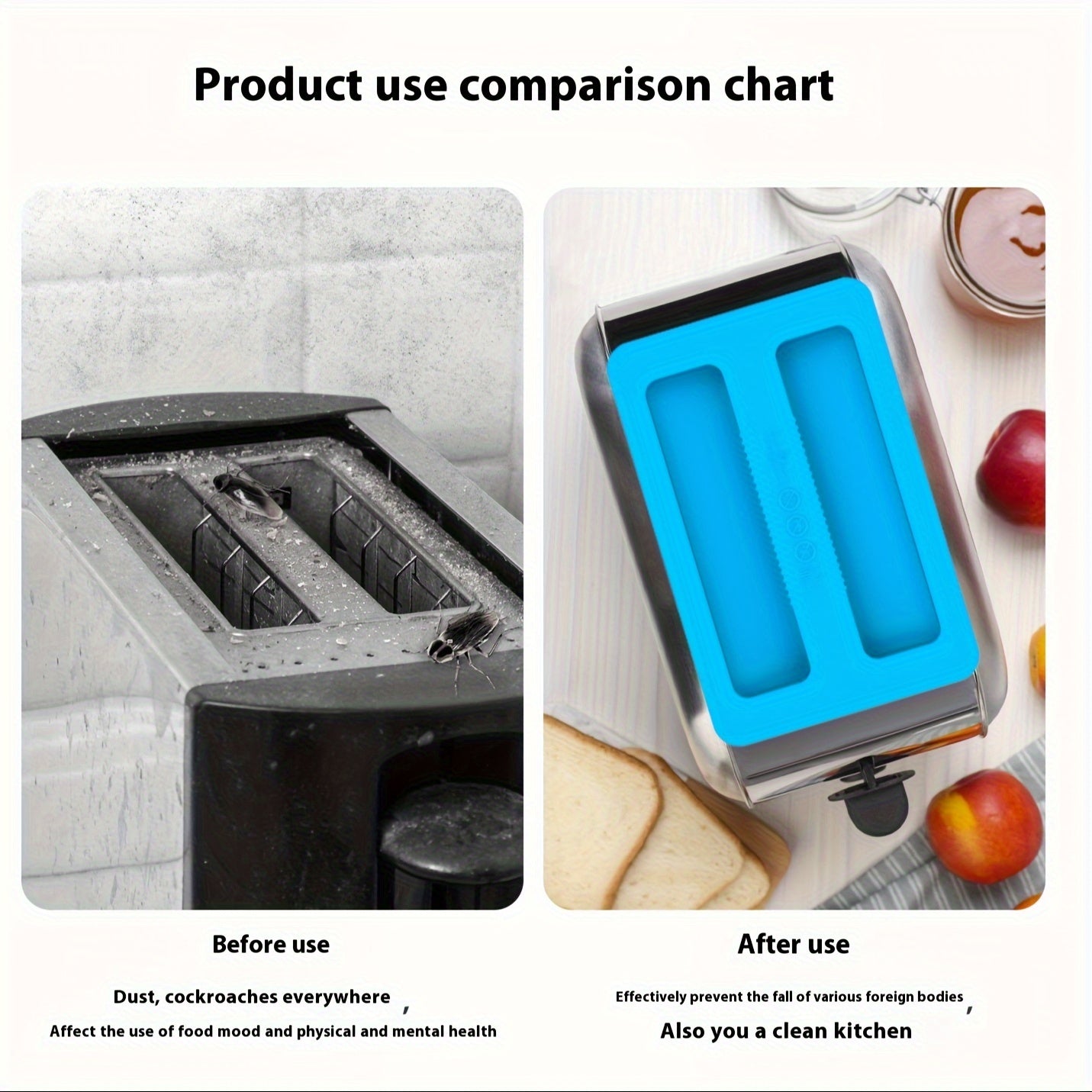 Non-Stick Silicone Dust Cover for Toasters and Breakfast Makers