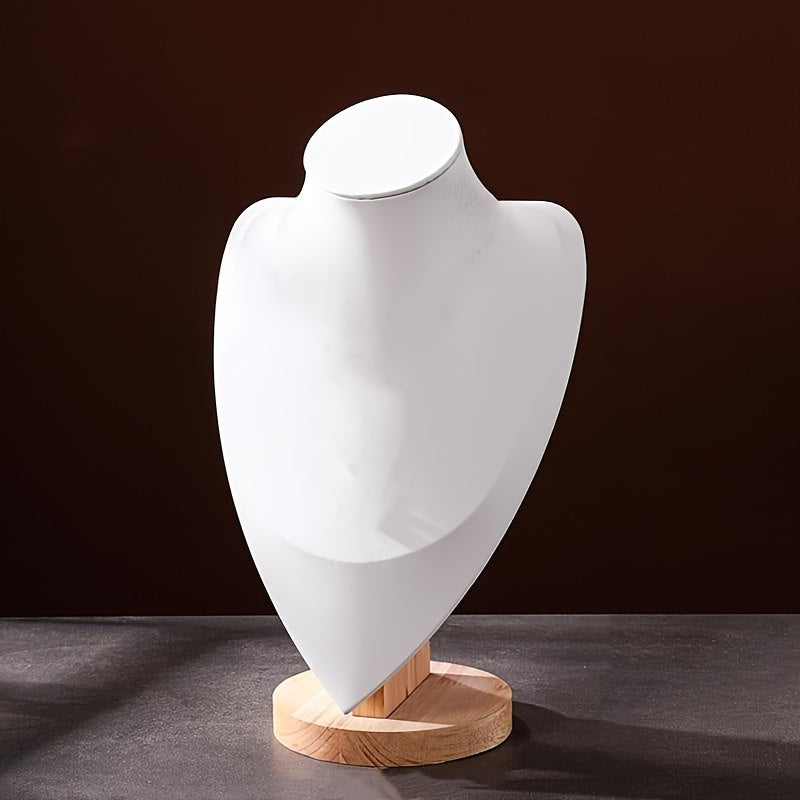 Perchero de joyería de madera en forma de corazón para collares, organizador de exhibición, 1 pieza