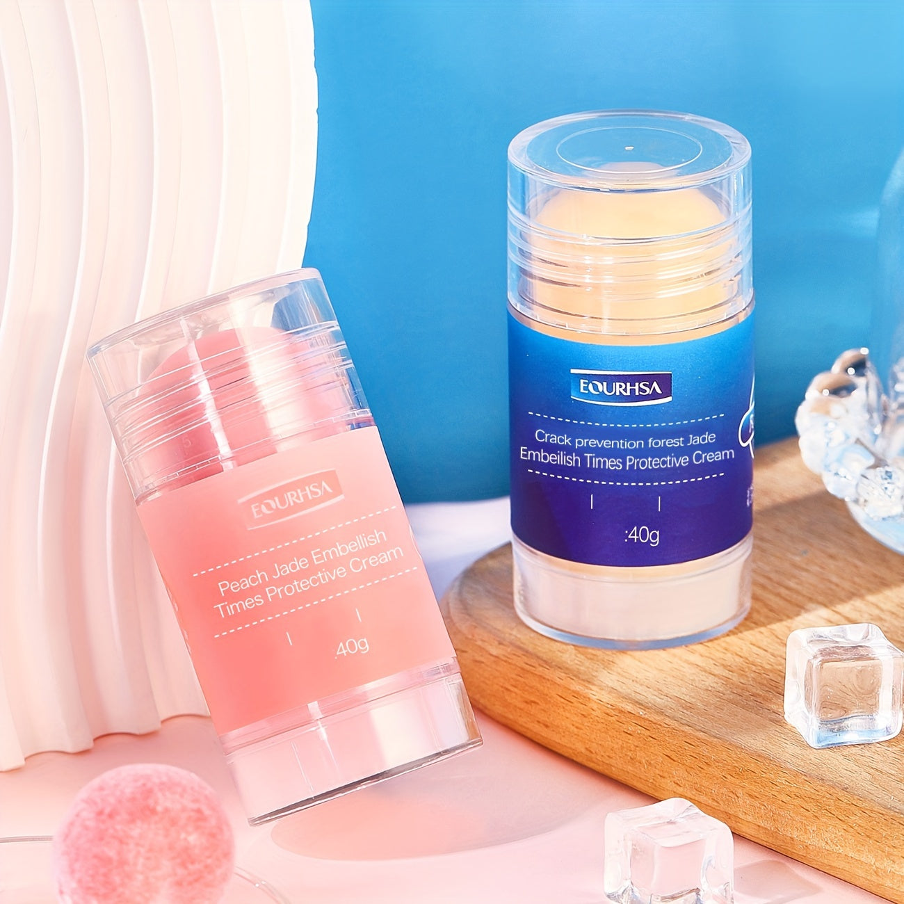 2pcs Intensive Healing Foot Cream Moisturizing Lotion with Glycerin and Vitamin E for Dry Skin