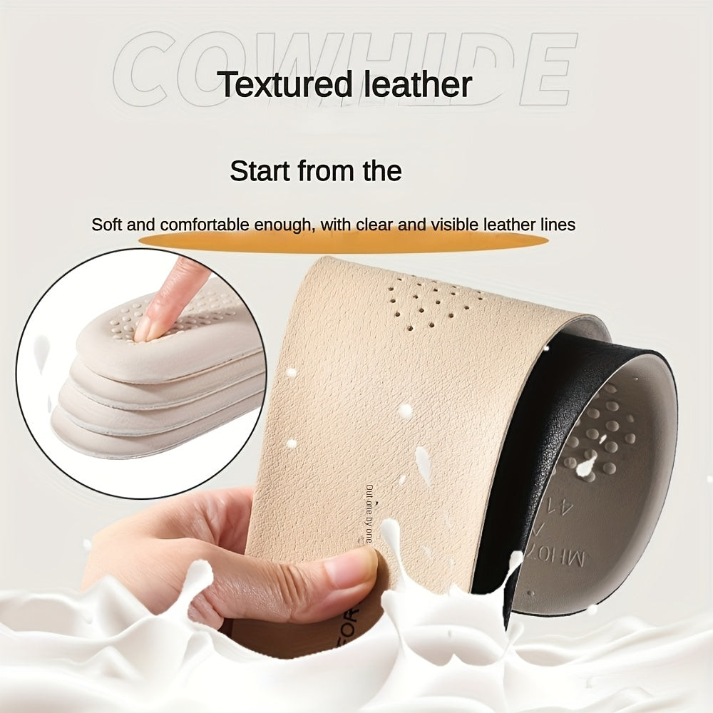 Unisex PU teri insoles anti-slip yostiqlash ikki qutilik
