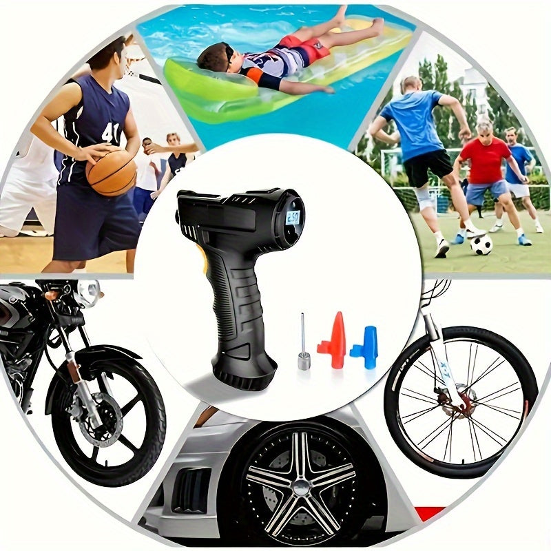 Portable Car Air Pump Electric Tire Inflator Wired Compact Universal