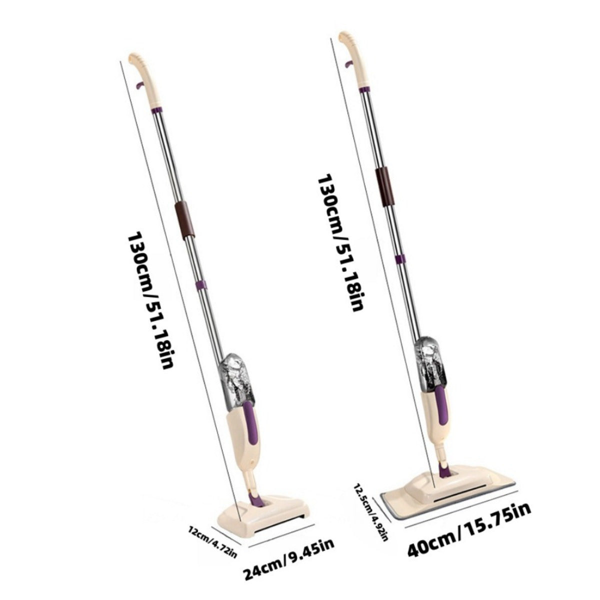 4-in-1 Handheld Spray Mop for Wet and Dry Floor Cleaning in Bedroom Bathroom Living Room