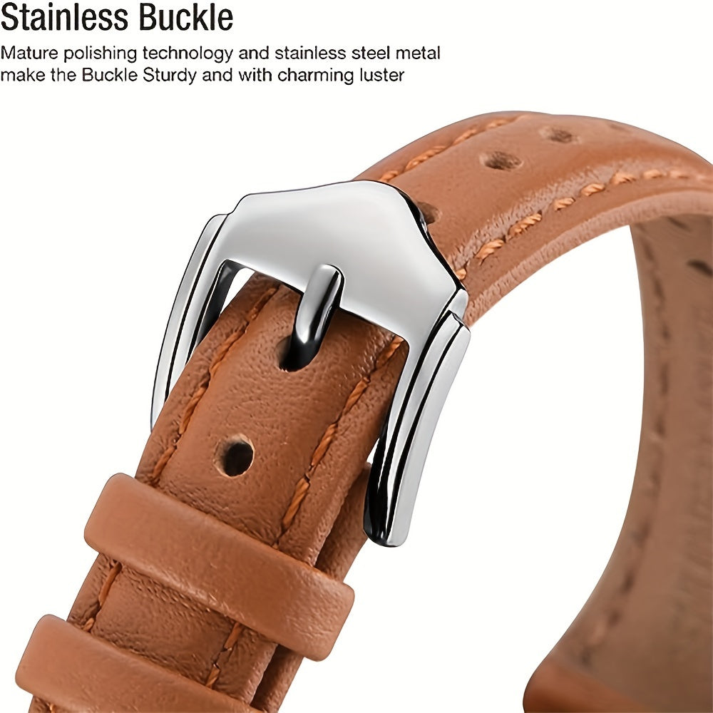 20mm ikki tomonlama kalfskinni soat taqish uchun uzuk, Galaxy Watch 4 5 6 bilan mos keladi