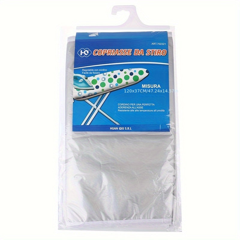 Премиум покрытие для гладильной доски с серебристым покрытием, 1 шт. - подходит для всех размеров (L, M, S) | Термостойкий, портативный дизайн | Идеально для домашнего и дорожного глажения