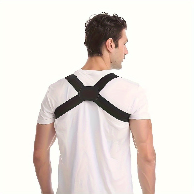 Women's Breathable Back Support Brace with Shoulder Corrector and Open Shoulder Design