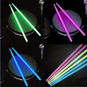 Fluorescent Green Nylon Light-Up Drumsticks for Professionals and Beginners