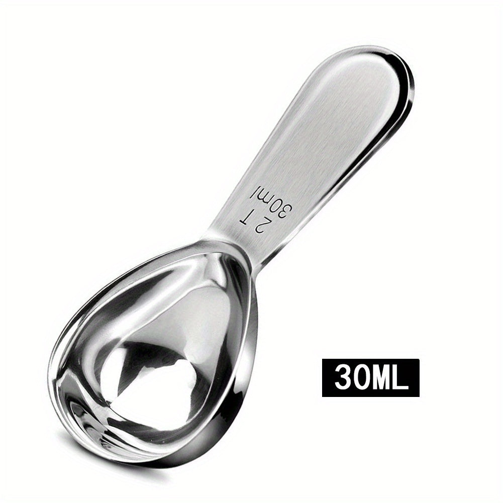 Stainless Steel Coffee Scoop with Measurement Marks for Beans and Baking