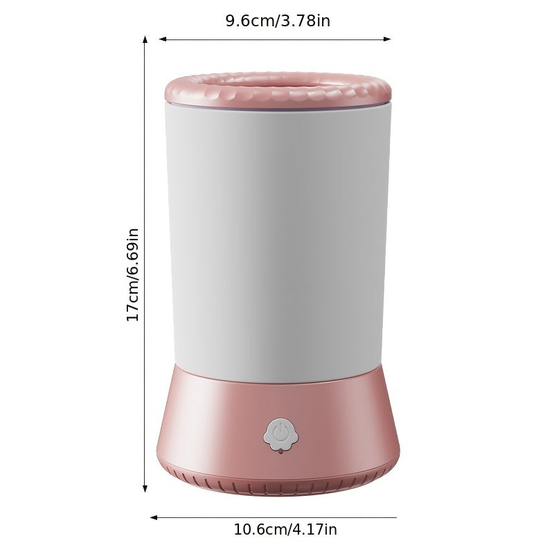 Portable Pet Paw Cleaner and Massager Pink USB Rechargeable for Dogs and Cats