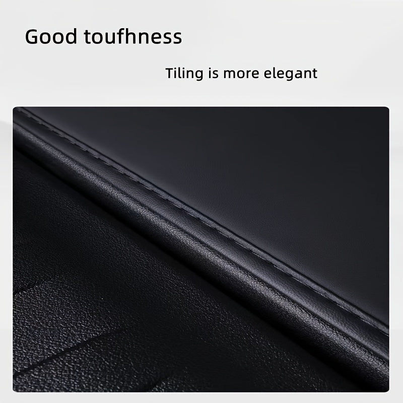 Universal PU Leather Trunk Mat for Tesla Model Y 2017-2024 Durable Odorless