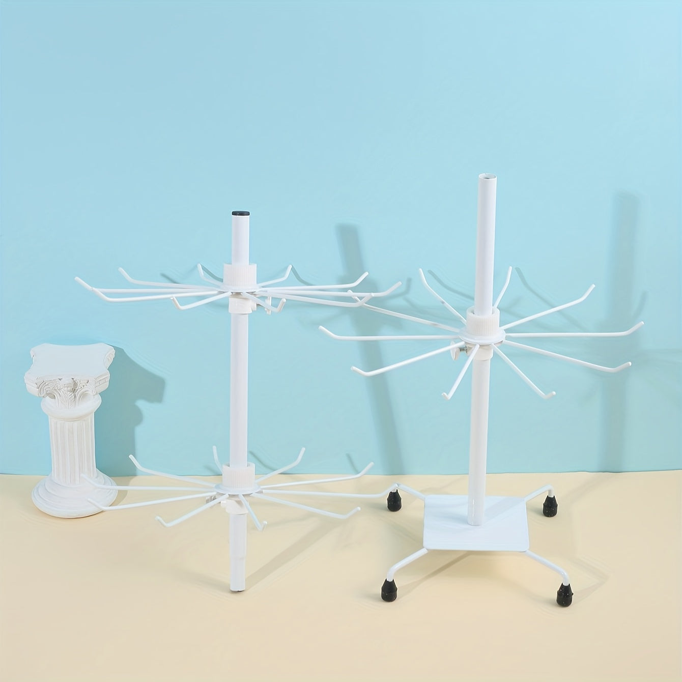 Крутящаяся подставка для украшений, держатель для подвесок из железа, органайзер для хранения