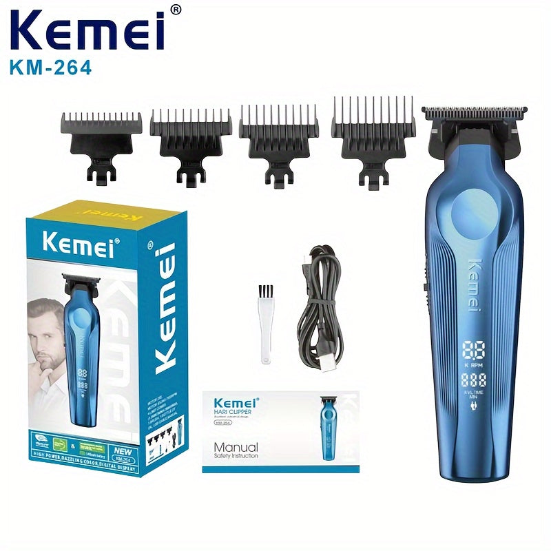 Enhanced Professional Hair Clipper with LED Display Wireless for Precise Shaping