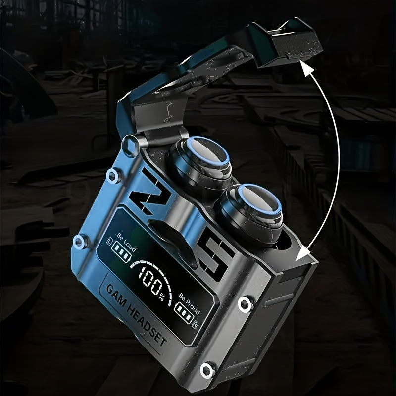 GAM quloqchin 9D ovoz bilan, TWS, Hi-Fi stereo, ANC, teginish nazorati, Type-C zaryadlash, suvga chidamsiz, sport, o'yin, musiqa uchun - iPhone va Android bilan mos keladi, quloq yostiqlari, kabelni o'z ichiga oladi.