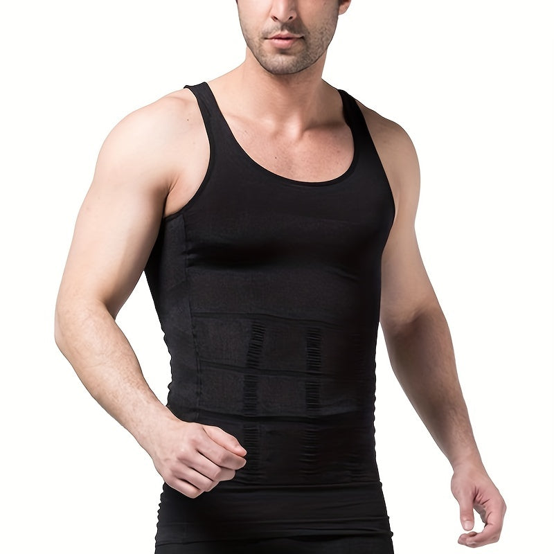 Ropa moldeadora y ajustada para hombres, chaleco y camisa, reducción de abdomen, talla superior