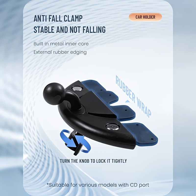 Car Tablet Holder Mount for CD Slot, Fits 11.94-35.56cm Phones and Tablets