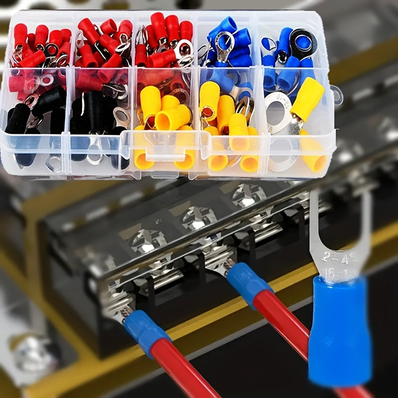 Universal Insulated Cable Connectors Kit 102pcs Automotive Marine Wiring