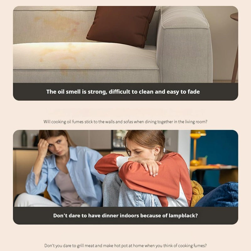 Compact Mini USB-Powered Desktop Range Hood Absorbing Grease Smoke Effectively