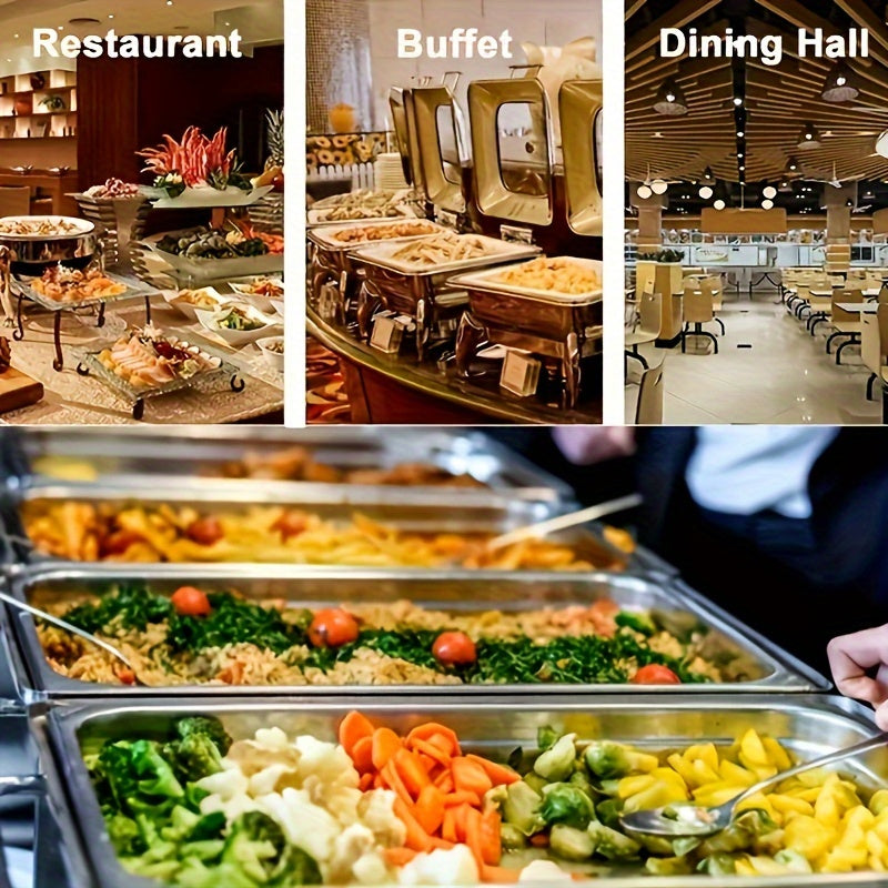 Stainless Steel Buffet Warmer Set for Restaurants and Entertaining
