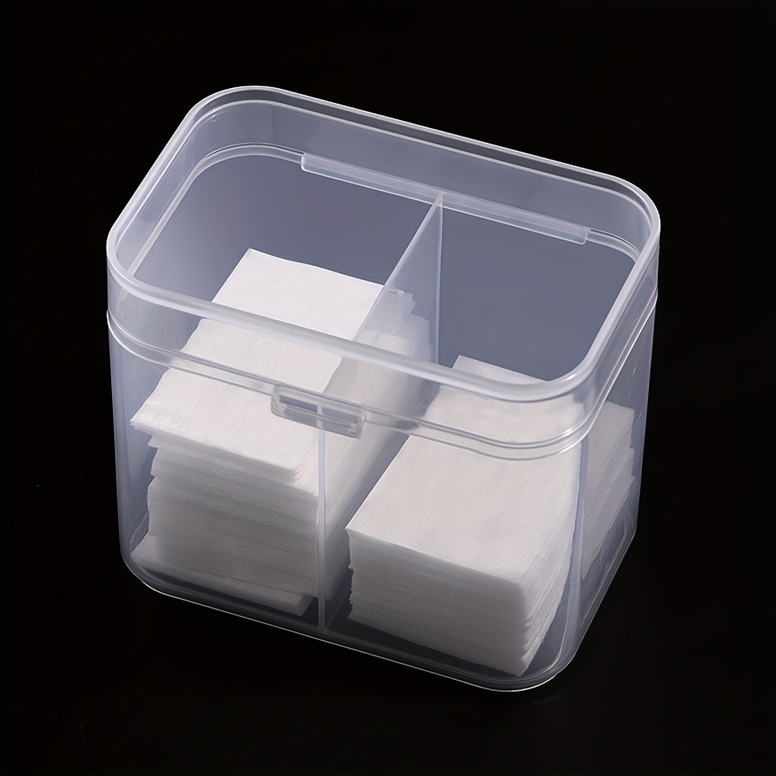 Cotton Pads and Nail Towel Storage Box for Cosmetics and Nail Care