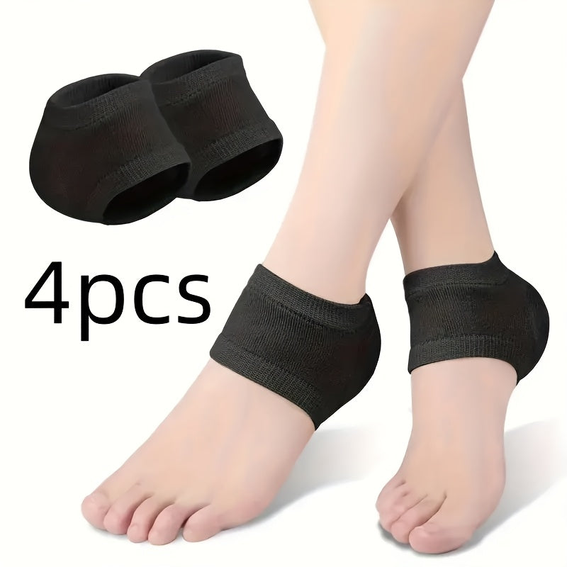 Women's Heel Protection Socks Moisturizing Gel High Heel Sleeves 2-4 Pairs