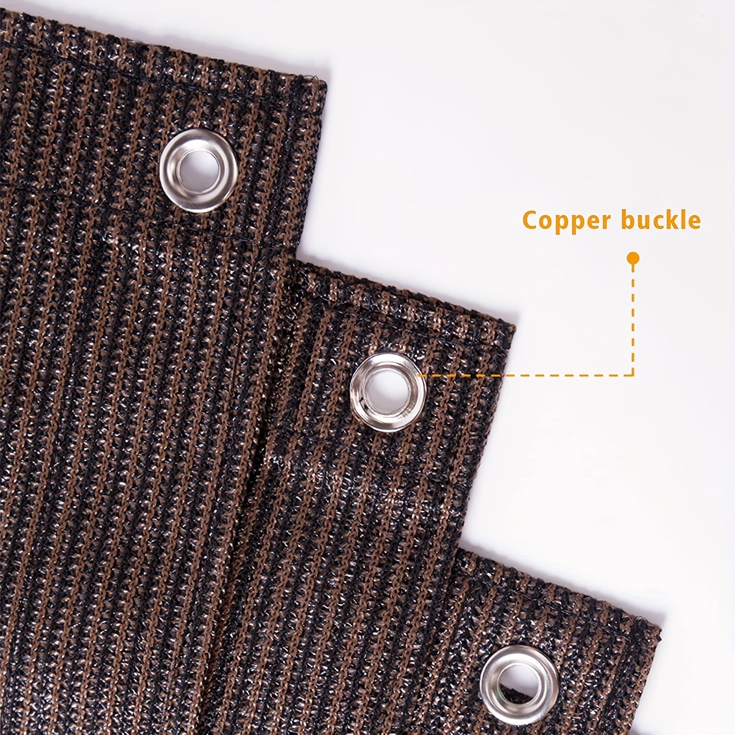 Outdoor Brown Plastic Mesh Privacy Screen for Balcony Shade and Wind Protection