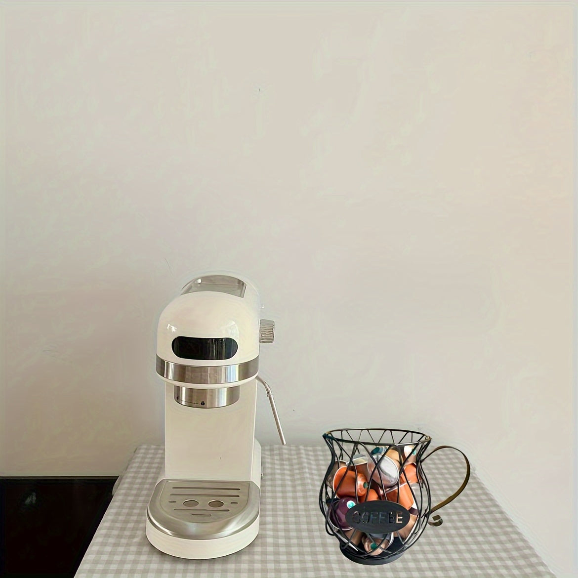 Large Capacity Coffee Pod Holder K-Cup Organizer Coffee Storage Basket