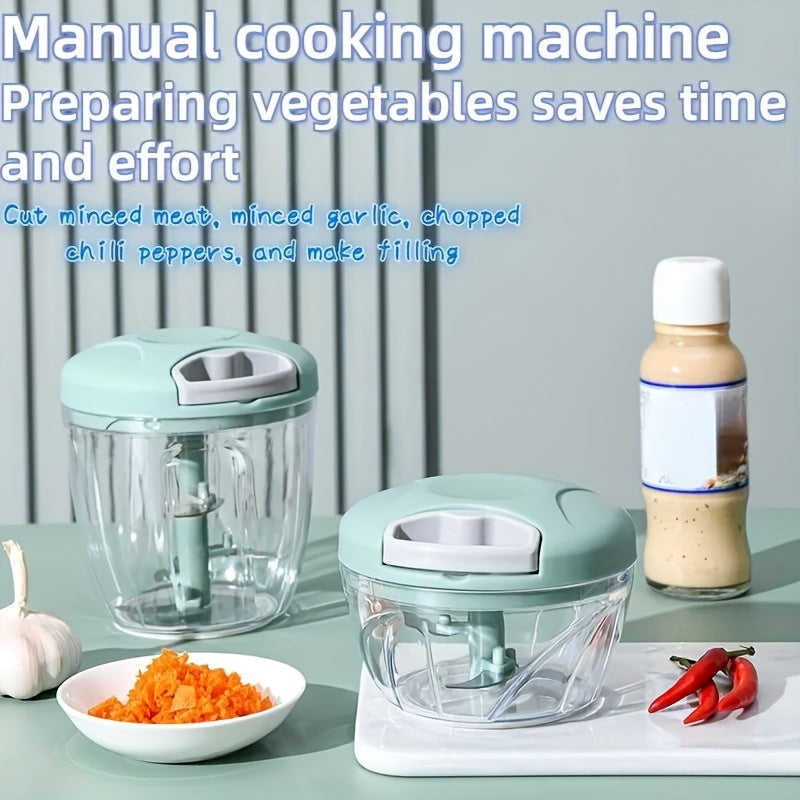 Multifunctional Manual Food Processor Kitchen Gadget for Vegetables and Fruits