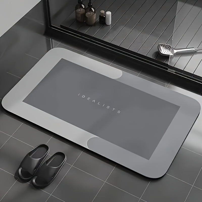 Non-Slip Bathroom Mat Soft Diatomaceous Earth Rug 40x60cm Indoor Outdoor