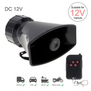 12V Wireless Car Horn with Multi-Tone Siren Matte Finish for Trucks Cars Motorcycles Boats