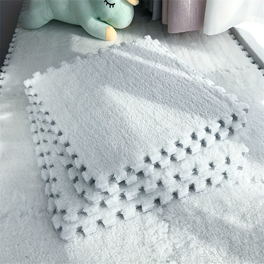 20-Piece Thickened Indoor Carpet Set for Bedroom and Living Room Non-Slip Washable 29.97x29.97cm