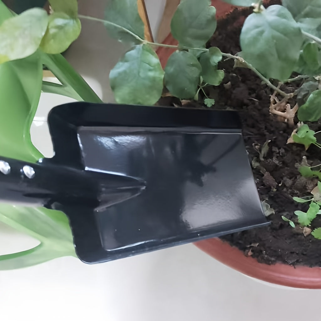 Multi-Functional Fireplace Shovel with Wooden Handle for Indoor Outdoor Heating