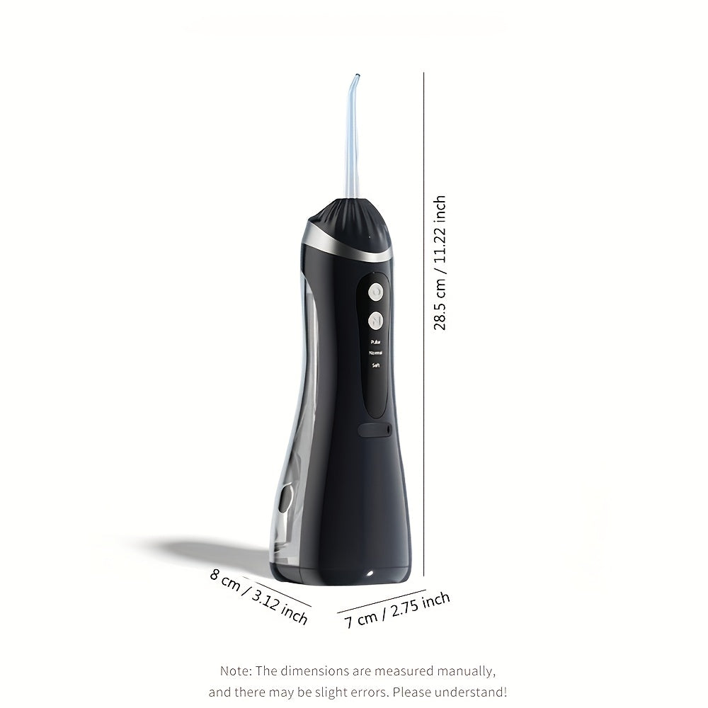 Rechargeable Electric Dental Flosser with 4 Nozzles 3 Modes Large Water Tank High Pressure