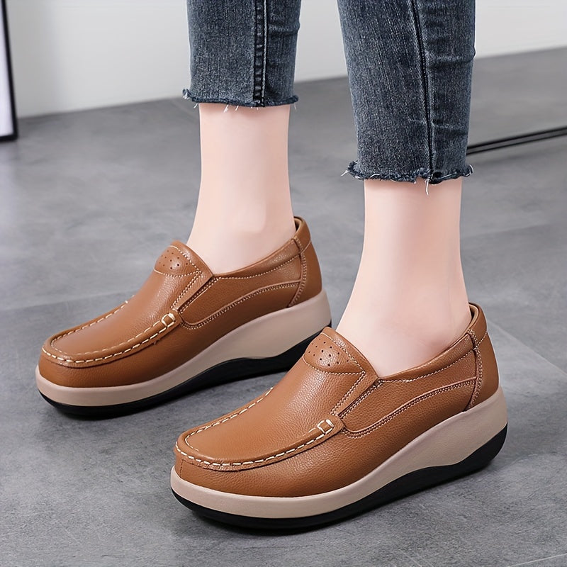Women's Casual Slip-On Wedge Sneakers Lightweight Comfort Platform