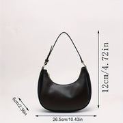 Ayollar uchun yarim oy shaklidagi sumka, sozlanadigan tasma bilan, bir rangli, fermuarlı krossbody sumka, norasmiy yoki rasmiy tadbirlar uchun mos. Zamonaviy va ko'p funksiyali.