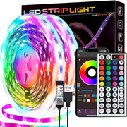 91.44cm-30.48m LED Strip Lights with Music Sync Remote App Control Dimmable Decoration