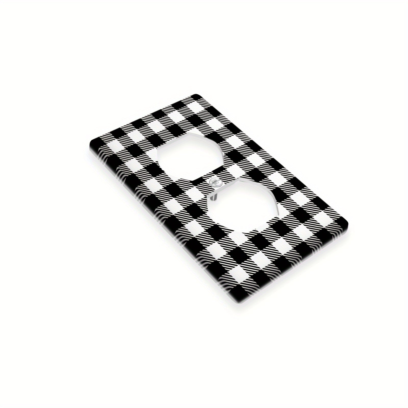 Light Switch Cover Buffalo Plaid Battery-Free Easy Installation for Kitchen Bedroom