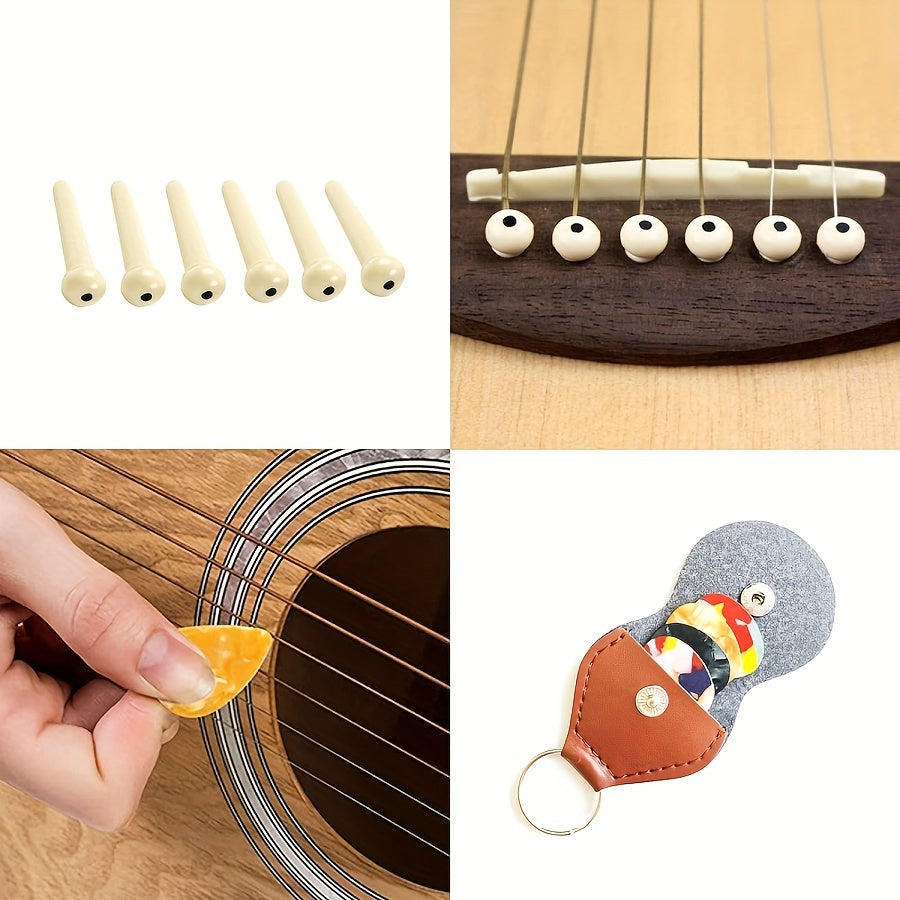 Набор инструментов для ремонта гитары из 26 предметов с плоскогубцами, ключами, напильниками, линейкой и сумкой