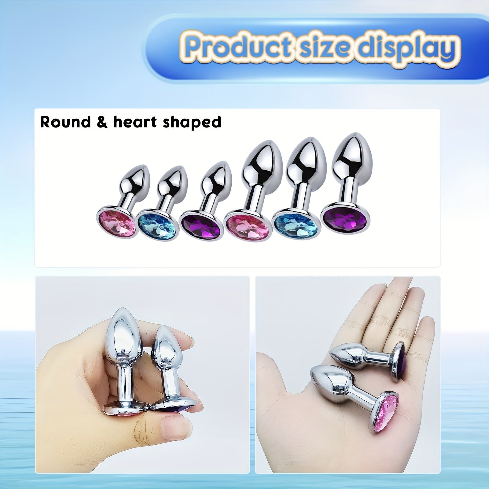 Ayollar Erkaklar Juftliklar Rostdan Qilichli Qotishli Polad Anal Plagin Yurak Shaklidagi Orqa O'yinchoq Seks O'yinchoqi