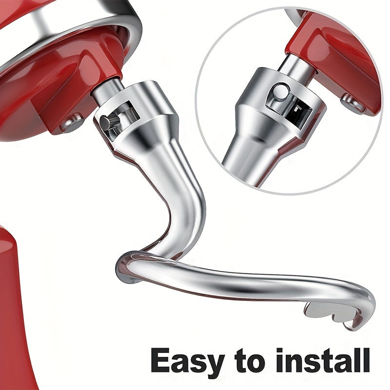 Stainless Steel Dough Hook for KitchenAid Stand Mixer 4.5 and 5 Quart Models