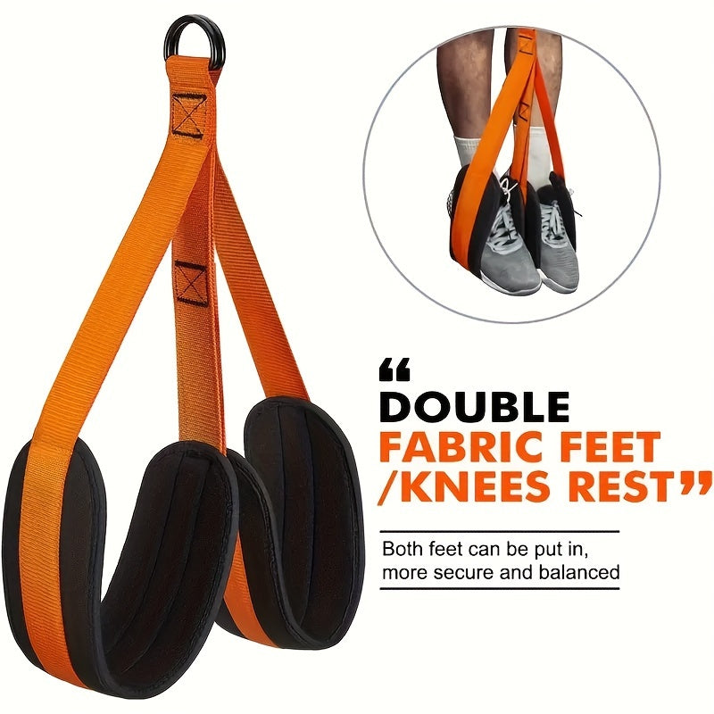 Set of 5 Heavy-Duty Latex Pull-Up Assist Bands with Adjustable Resistance and Knee Support