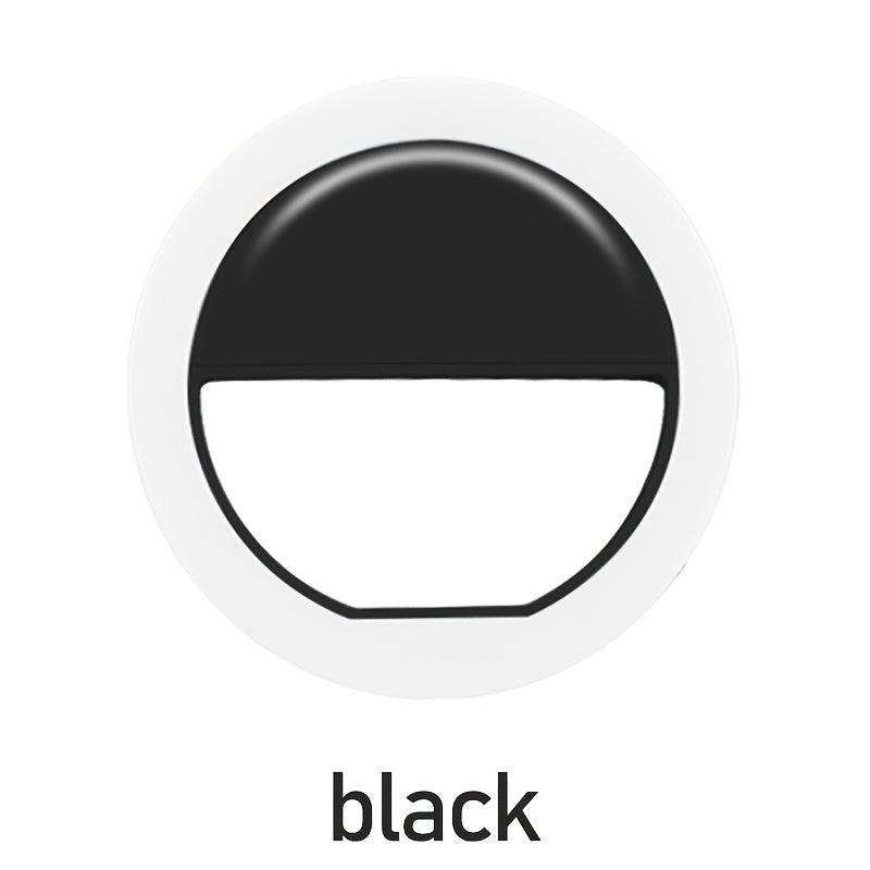 Telefon uchun portativ LED halqa chirog'i, jonli efir va selfilar paytida yuz go'zalligini oshirish uchun.