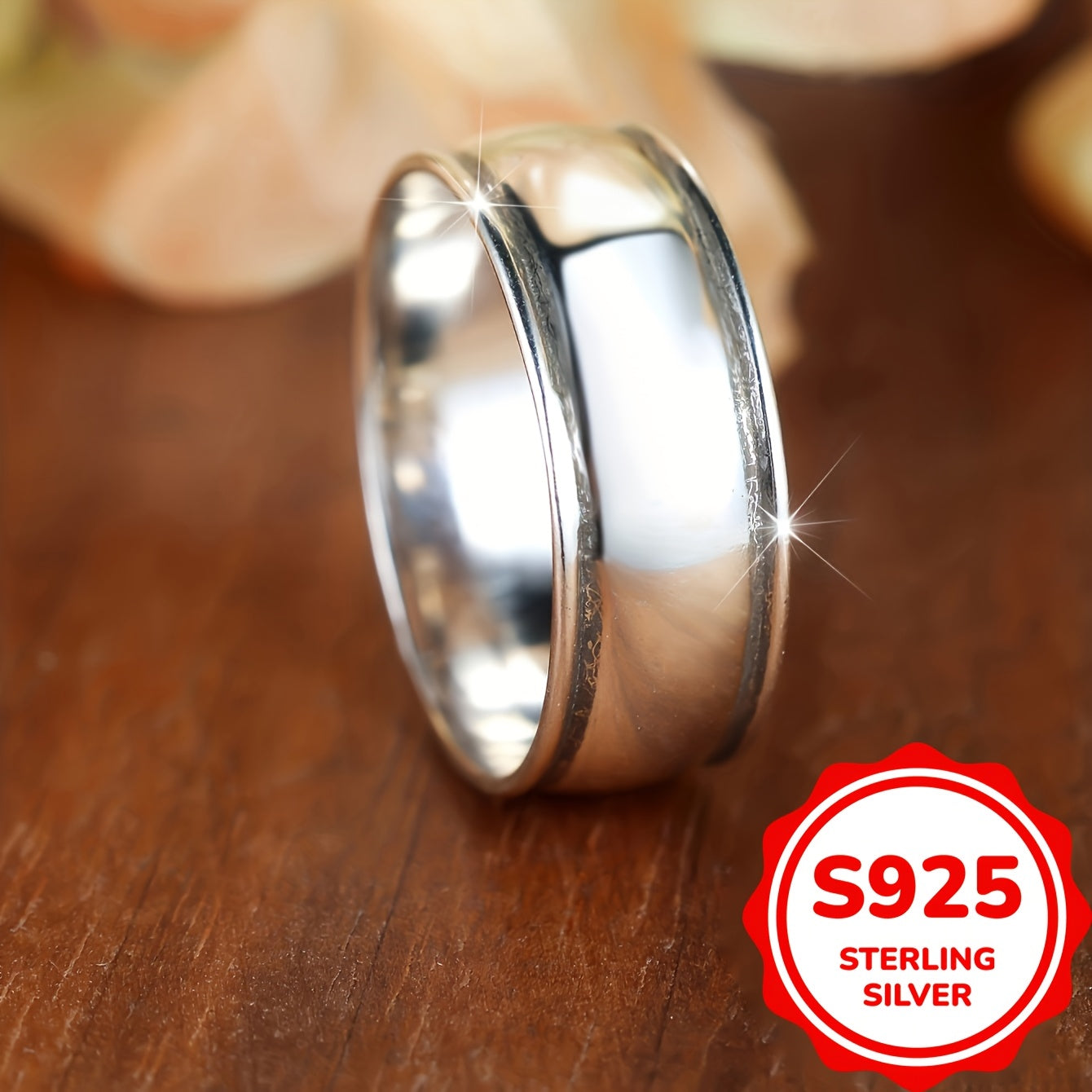Sterling Silver Bohemian Style Dome Ring for Women Jewelry