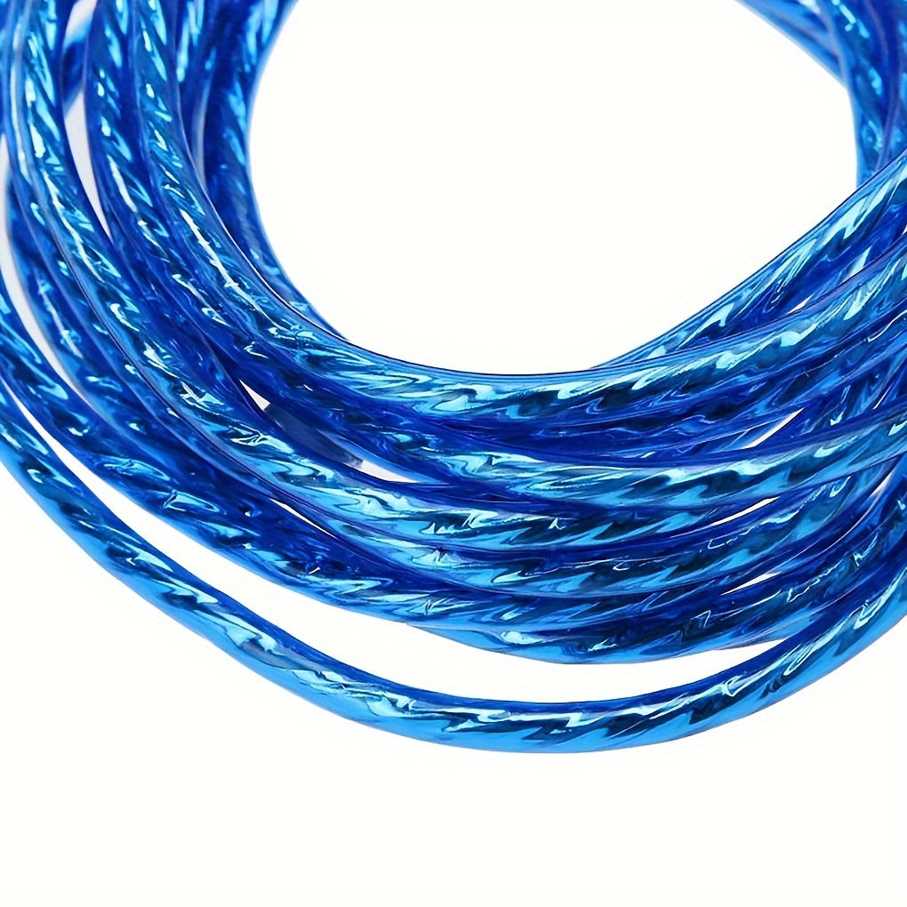 Car Audio RCA Copper Wiring Cable for Vehicle Stereo, Hi-Fi, 51.82-502.92cm