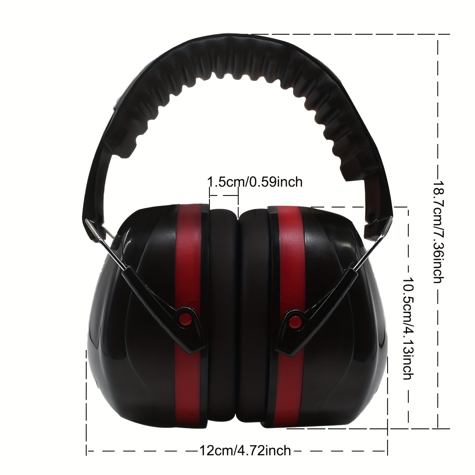 Heavy-Duty Noise Cancelling Ear Muffs with Thickened Headband SNR 33dB for Gardening Construction Work