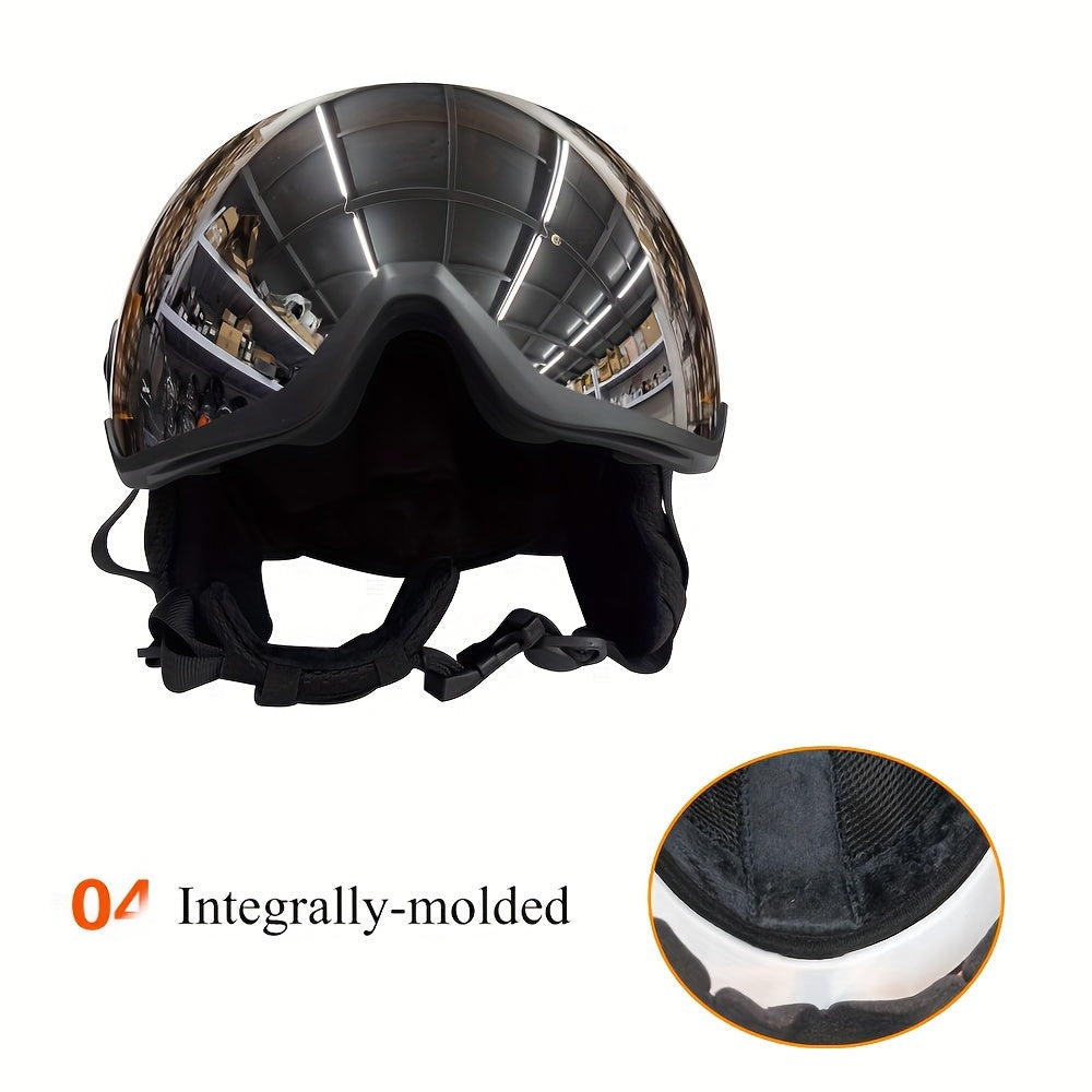 Ski Helmet with Goggles Breathable Lightweight Winter Sports Universal Fit
