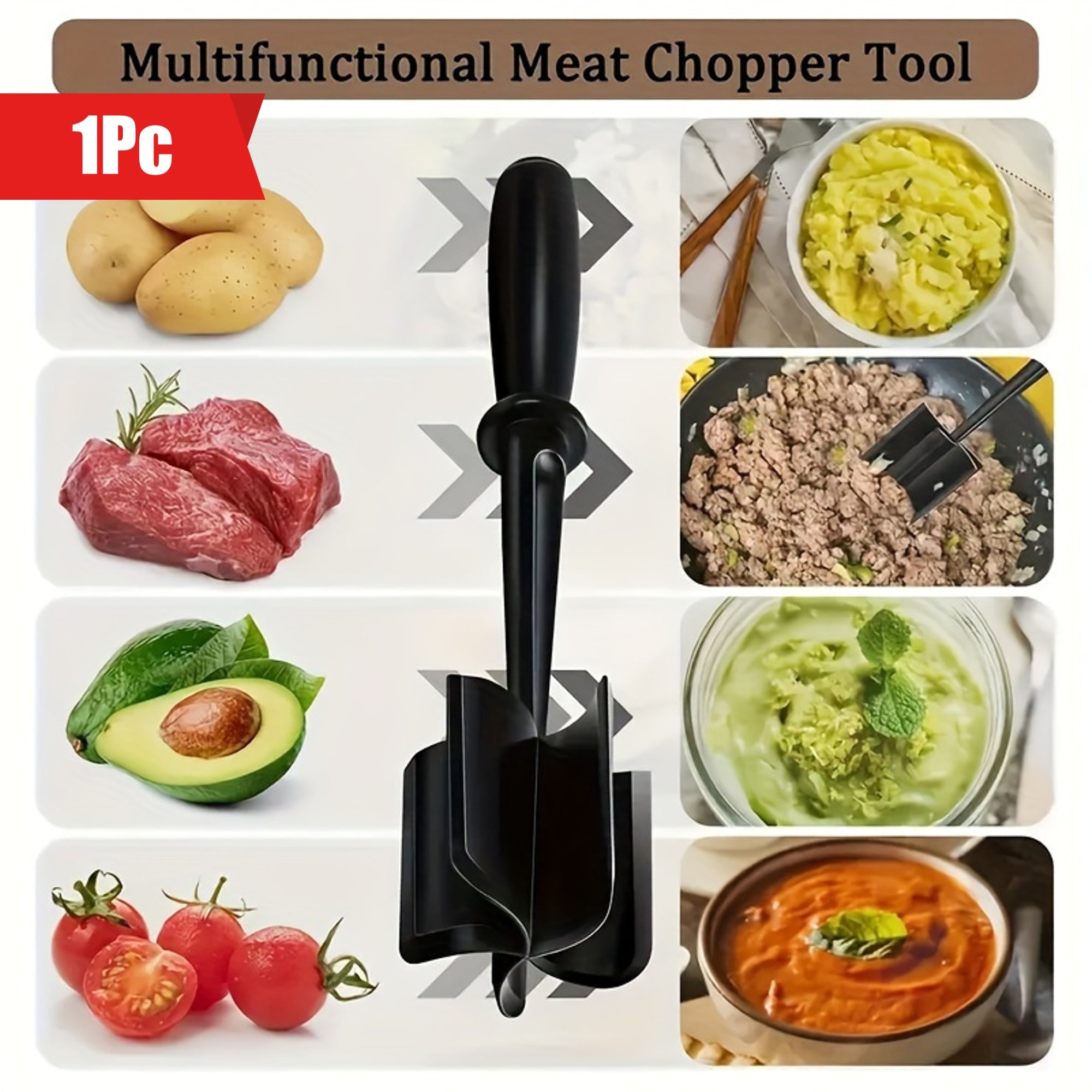 1 dona Qo‘l bilan go‘sht maydalagich oshxona uchun