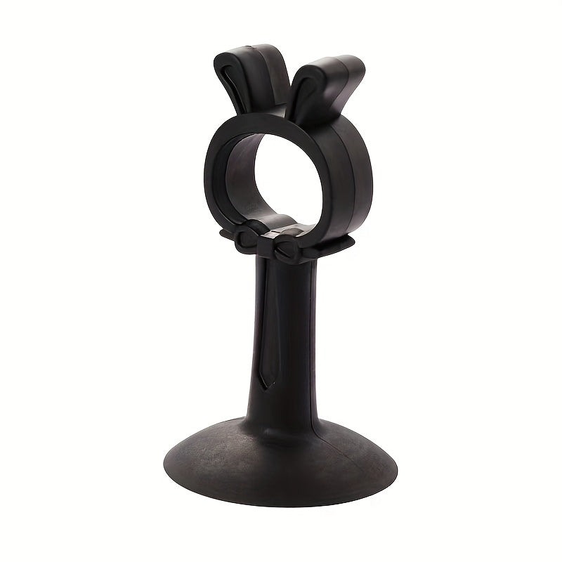 Door Suction Handle with Silicone Anti-Collision Mat for Bathroom Doors