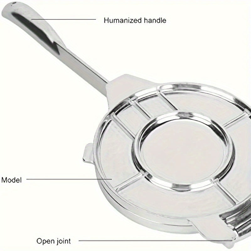 Alüminiy tortillani bosish uchun dumaloq tortillalar, pirog qobiqlari uchun, oson tutqichlar bilan, chidamli