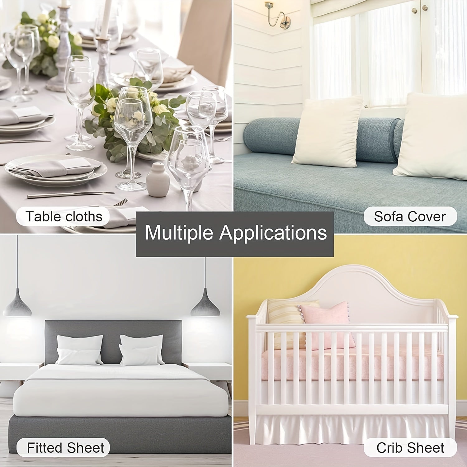 Регулируемые эластичные ремни для простыней, 3-сторонние, белый нейлон, зажимы для натяжных простыней